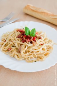 Pates Poivron Lardons