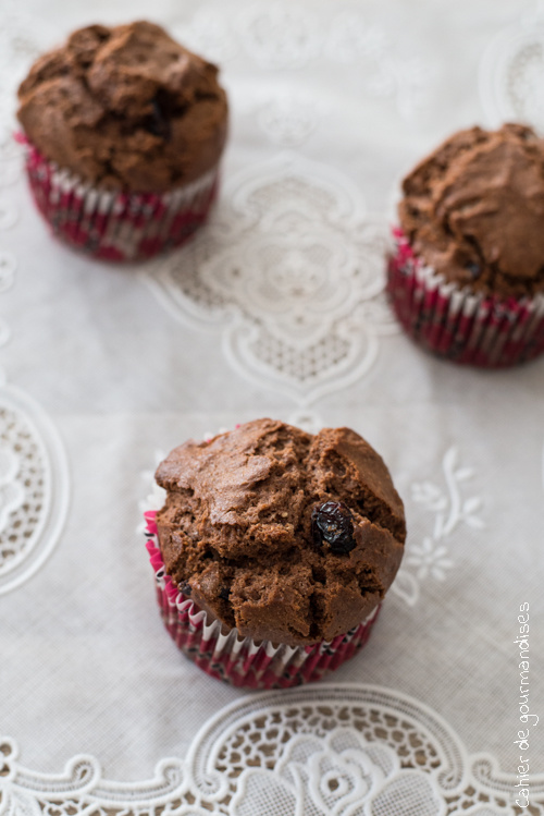 Muffins Cranberries Cacao2