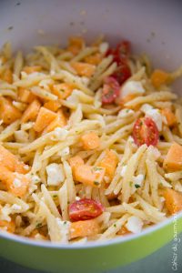 Salade de pâtes Melon Feta | Cahier de gourmandises