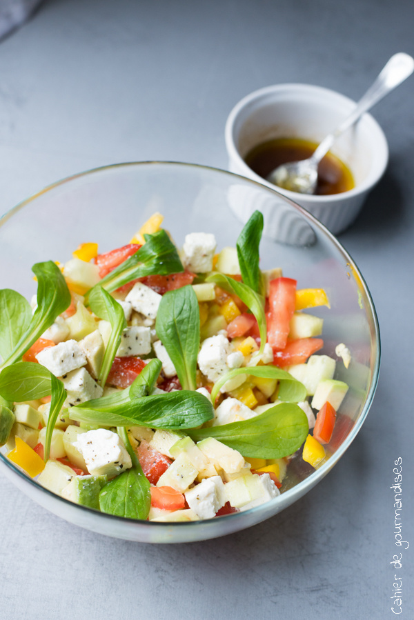 Salade de Mache Feta | Cahier de gourmandises