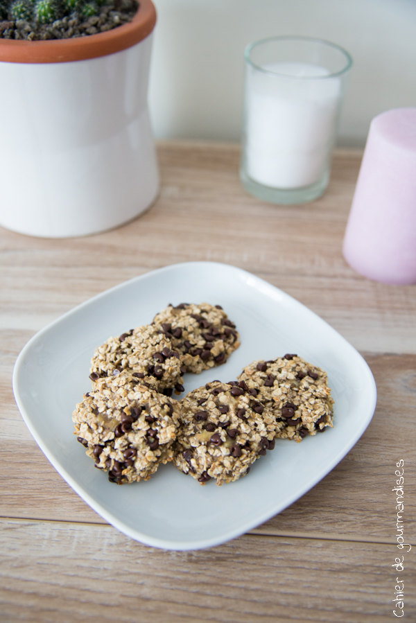 Biscuits flocons d'avoine et chocolat | Cahier de gourmandises