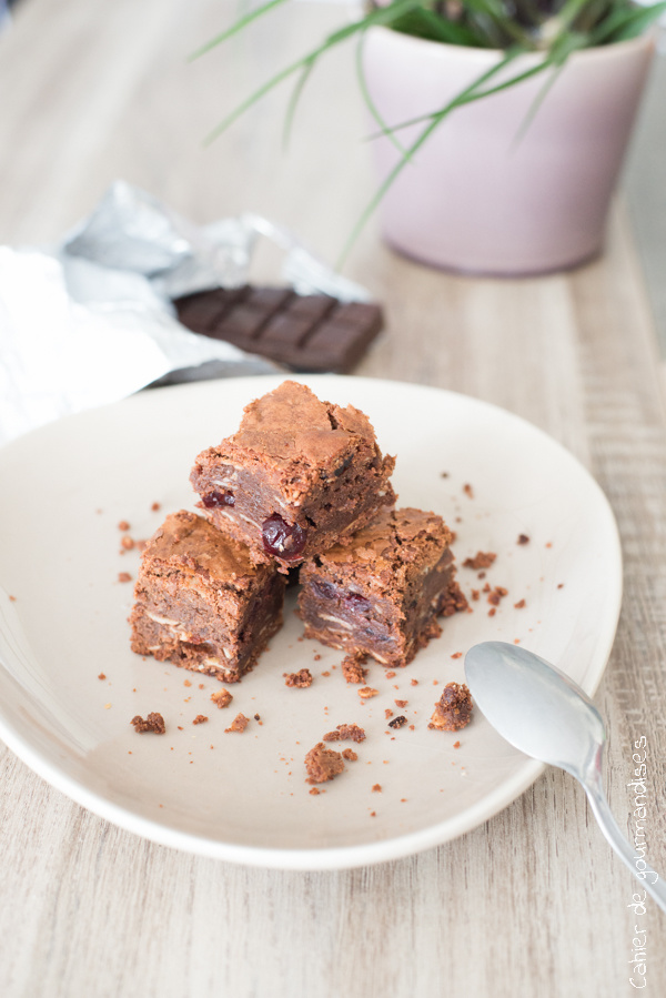 Brownies chocolat cranberries | Cahier de gourmandises