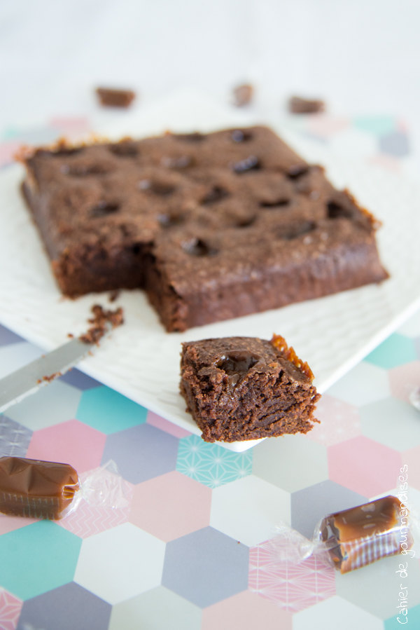 Brownies chocolat caramel | Cahier de gourmandises