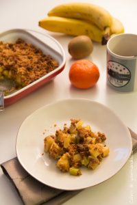 Crumble pomme kiwis | Cahier de gourmandises