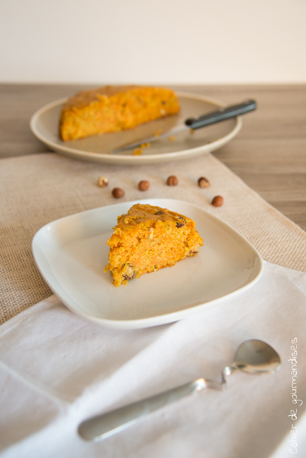 Gâteau léger aux carottes | Cahier de gourmandises