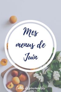 Menu de Juin 2020