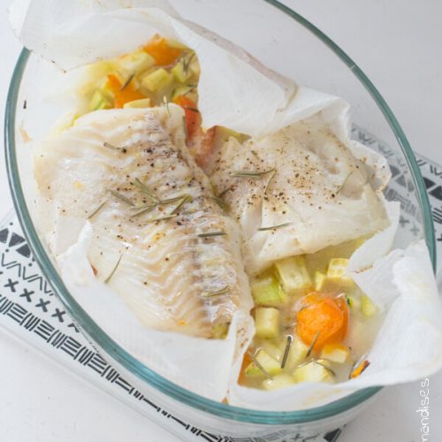 Papillote De Cabillaud Courgettes Abricots