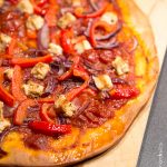 Pizza poulet & poivrons | Cahier de gourmandises