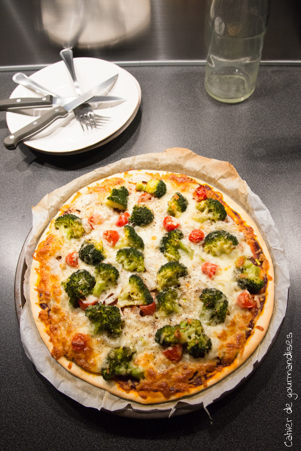 Pizza Tomates Brocolis | Cahier de gourmandises