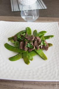 Pois gourmands boeuf chinois | Cahier de gourmandises