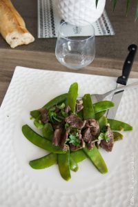 Pois gourmands boeuf chinois | Cahier de gourmandises