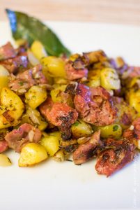 Pommes de terre aux gésiers de canard| Cahier de gourmandises