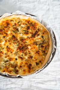 Quiche oignon chorizo | Cahier de gourmandises