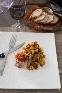 Roti de porc à la tomate | Cahier de gourmandises