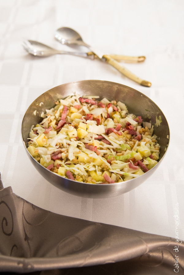 Salade de chou blanc et épeautre | Cahier de gourmandises