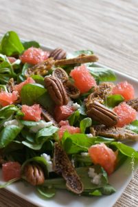 Salade de mâche pamplemousse | Cahier de gourmandises