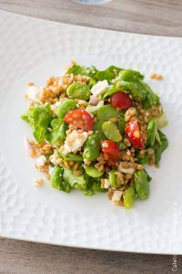 Salade d'épeautre aux feves | Cahier de gourmandises