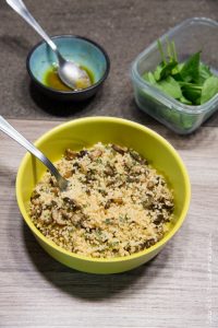 Semoule aux champignons | Sobriété et gourmandises