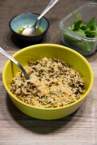 Semoule aux champignons | Sobriété et gourmandises