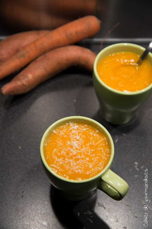 Soupe carottes potiron | Cahier de gourmandises