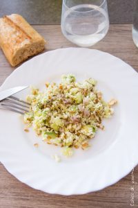 Taboule Chou fleur Saumon | Cahier de gourmandises