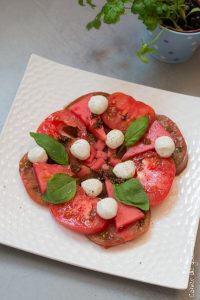 Tomates, Pastèque Mozza | Cahier de gourmandises